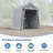 6 X 8 Ft Carport Storage Shed, Tools Room, Outdoor Carport Canopy With Rolled Up Zipper Door