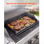 Plaque de cuisson en acier au carbone 63,5 x 40,6 cm (25 x 16 pouces), surface plane pré-culottée, avec poignée, idéale pour les œufs, les hamburgers et les grillades. Répartition uniforme de la chaleur. Revêtement antiadhésif, de format rectangulaire, pour barbecue/réchaud à gaz extérieur et four.