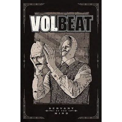 Officiellement sous licence VolBeat Servant of the Mind, affiche d'art 24 x 36 po - reproduction décorative - papier affiche - prête à encadrer