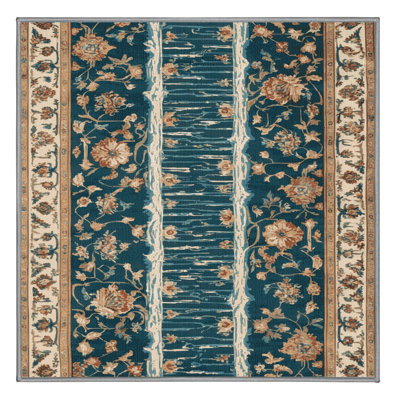 Tapis persan gris lavable à la machine