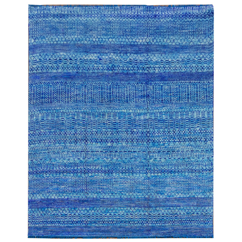 Tapis rectangulaire intérieur / extérieur en laine 9 pi x 12 pi Rectangle