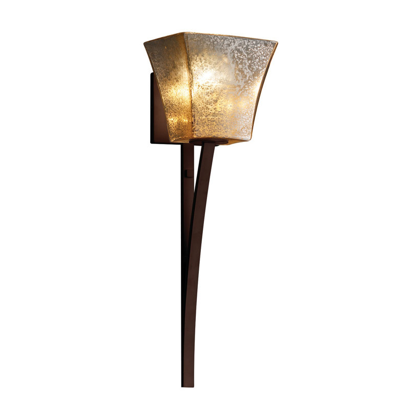 Applique murale 1 lumière Aisaiah, Bronze foncé