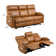 78” Upholstered Power Reclining Sofa With Console And Drop Down Table
