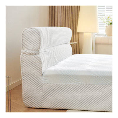 All In One Queen Mattress   Bed Frame 15 Inch Queen Size Mattresses  In A Box With Cool Fabric  Pressure Relief, Motion Isolation  No Assembly Required For Living Room Apartment Bedroom Dormitory