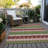 Machine Washable Indoor/Outdoor Christmas Reindeers Xhevrie Green Rug-1445739345
