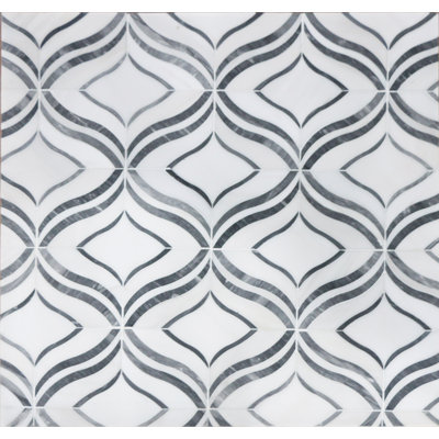 Carreau de mosaïque en marbre de 12 po x 12 po pour mosaïque d’arabesques