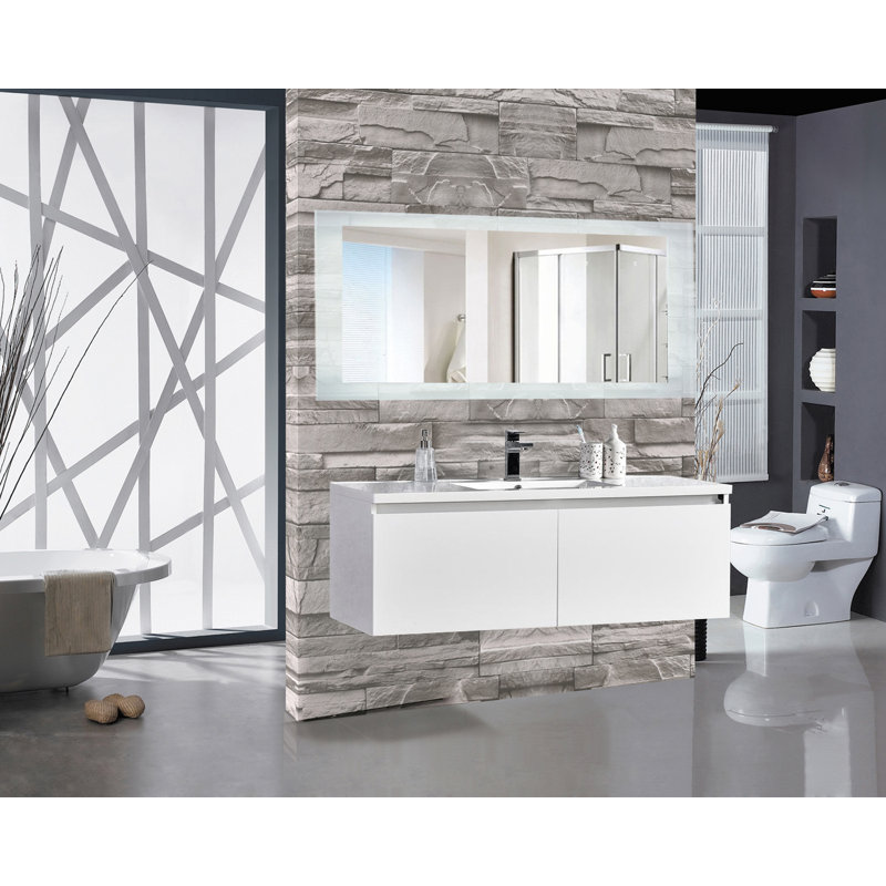 Burrard Glass Wall Mirror, 27" H x 70" W