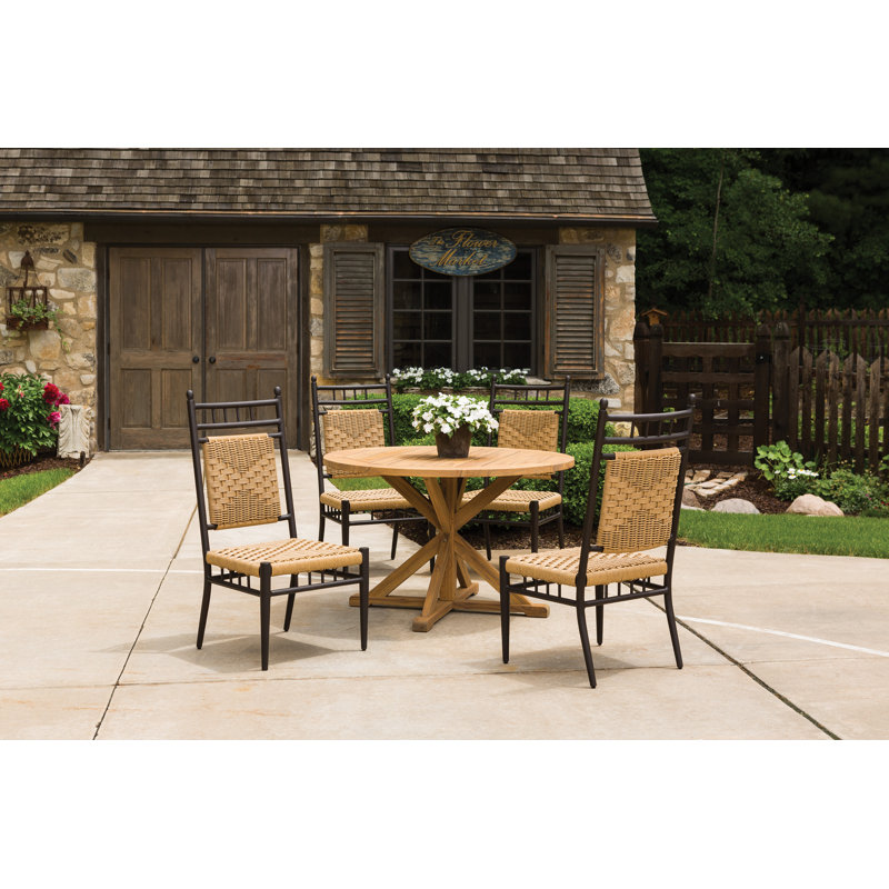 Teak Outdoor Round Teak Dining Table