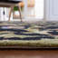 Tapis noir en laine crocheté à la main Hollander-21274588