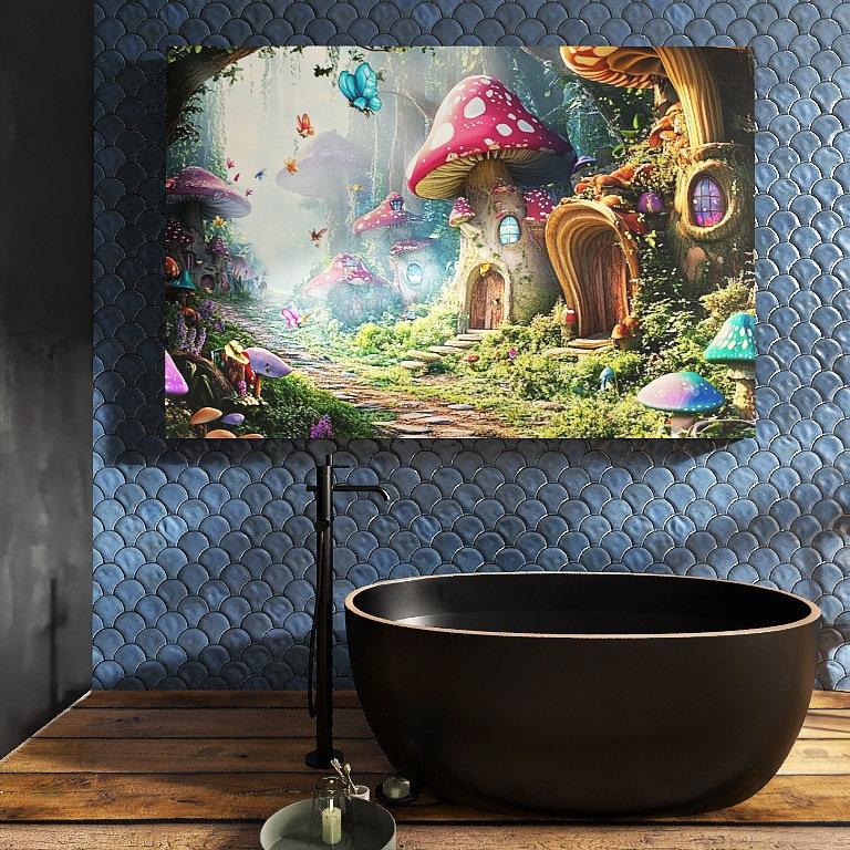 Scène d'espace de rêve, fond cosmique, thème de science-fiction, convient à la décoration murale, aux cadeaux, au salon, à la salle de bain, à la chambre à coucher et à la cuisine