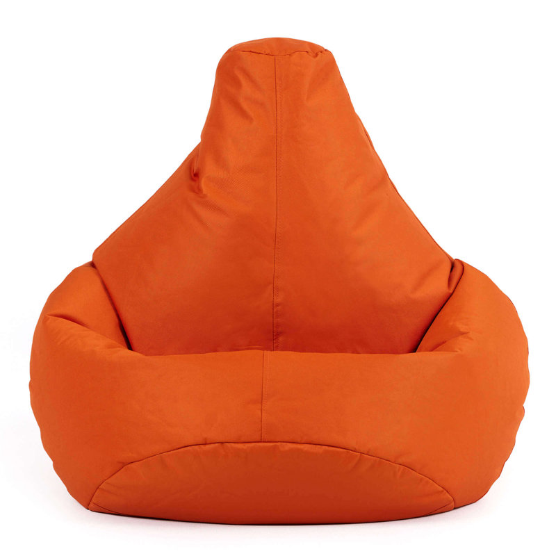 Kids Dalton Water-Resistant High Back Recliner Bean Bag, Orange