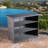 Mcdaniel Wicker Outdoor Bar Counter with Shelves