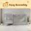 Lit simple en L avec lit gigogne-997796854