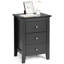 Bentleyville 46cm W Manufactured Wood Bedside Table-775839404