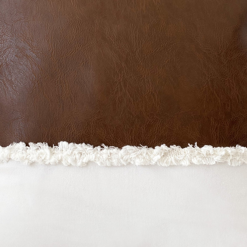 Boho Faux Leather Body Pillow Case