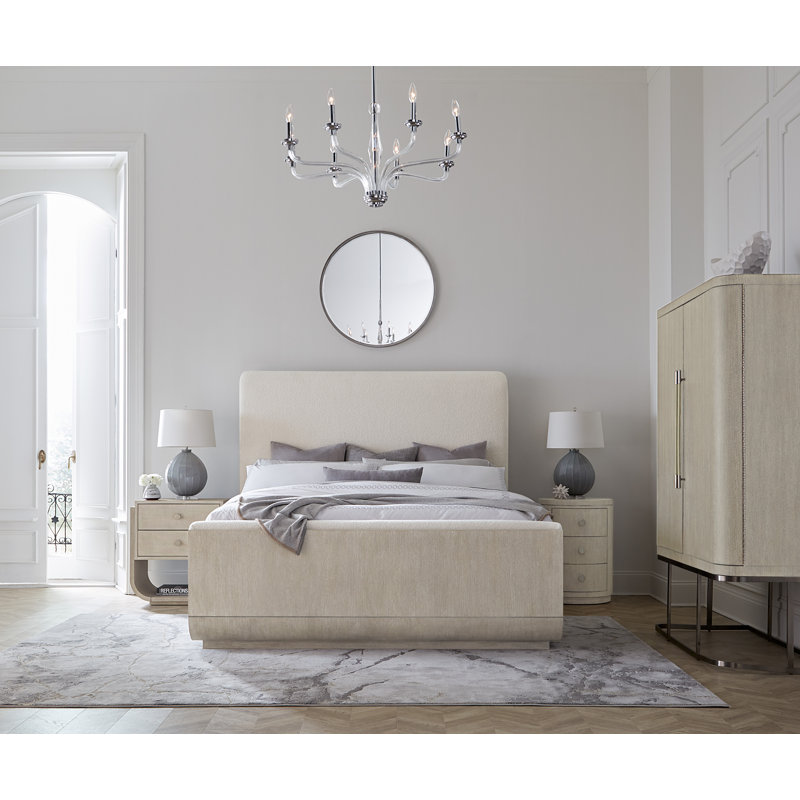 Modern Mood 3 - Drawer Nightstand, Light Wood/Diamond