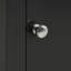 Meuble-lavabo moderne 20 po avec lavabo - armoire noire, tablette réglable, support de rangement et lavabo en céramique, mécanisme doux