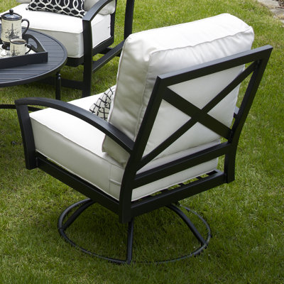Millom Swivel Metal Outdoor Lounge Chair