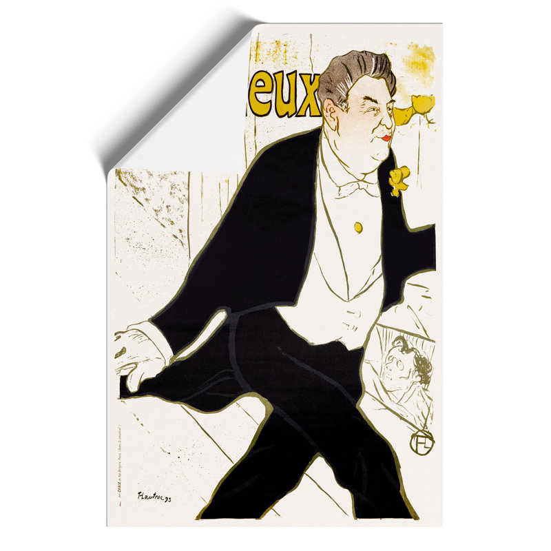 Caudious by Henri de Toulouse Lautrec - Frameless Print, 59cm H x 42cm W x 0.1cm D