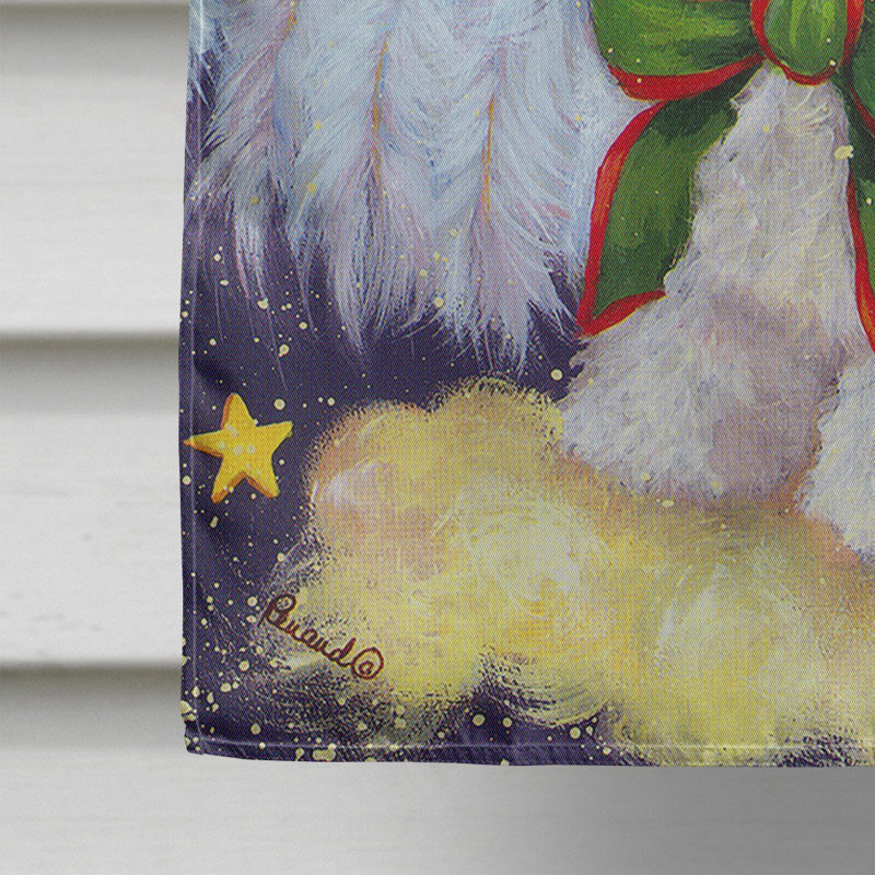 Drapeau de maison Hvidovre Sheltie Halloween en polyester à 2 faces 3 x 2 pi, Bichon frisé ange de Noël