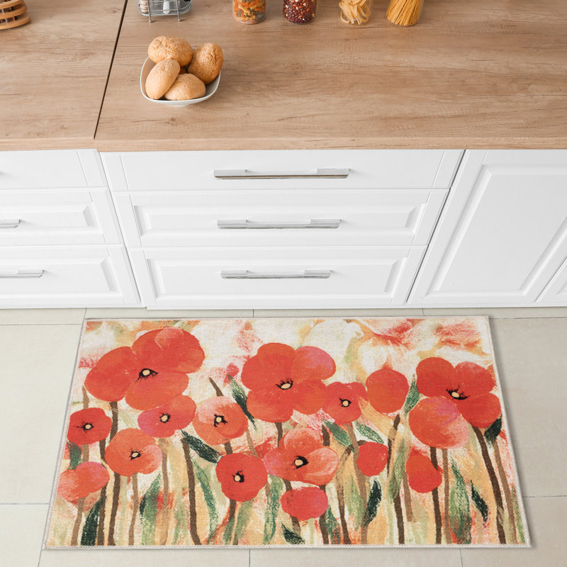 Tapis de cuisine antidérapant Charron, Rectangle 2 pi 4 po x 3 pi 11 po