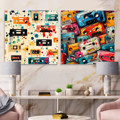 Graffiti Pop Art, ensemble de 2 cassettes abstraites