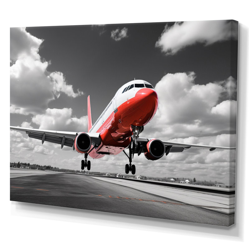 Grey Flight Of Dreams - Transportation Canvas Prints, Toile tendue, H 24 po x l 32 po x P 1 po