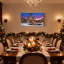 «Christmas Christmas Church Snowy Evening Reflections Lights Decorations», ensemble de 3 impressions sur toile-803317401