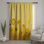 Yellow Artistic Flowers Window Curtains, Floral Sheer & Blockout Curtains - 1 Panel