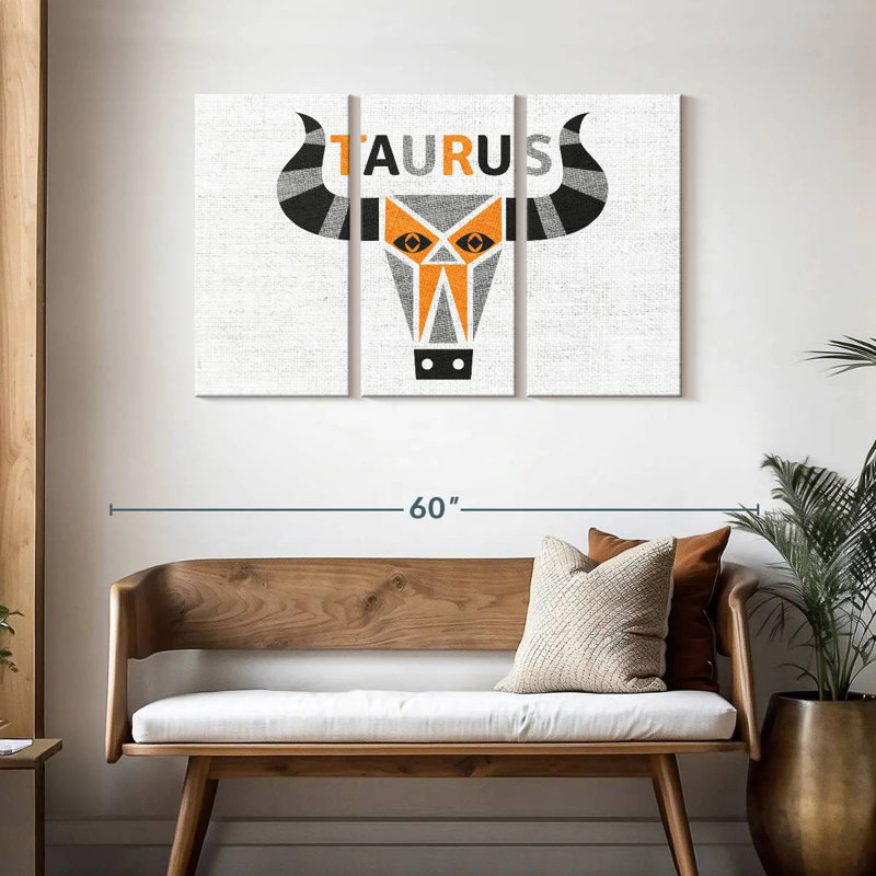 Adella Taurus, 28" H x 45" W