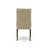 6 Piece Dining Set Contains a Rectangle Dining Room Table with Butterfly Leaf and 4 Brown Linen Fabric Padded Chairs with a Bench, 36x66 Inch, Cappuccino