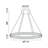 1 Dimmable LED Round / Oval Chandelier