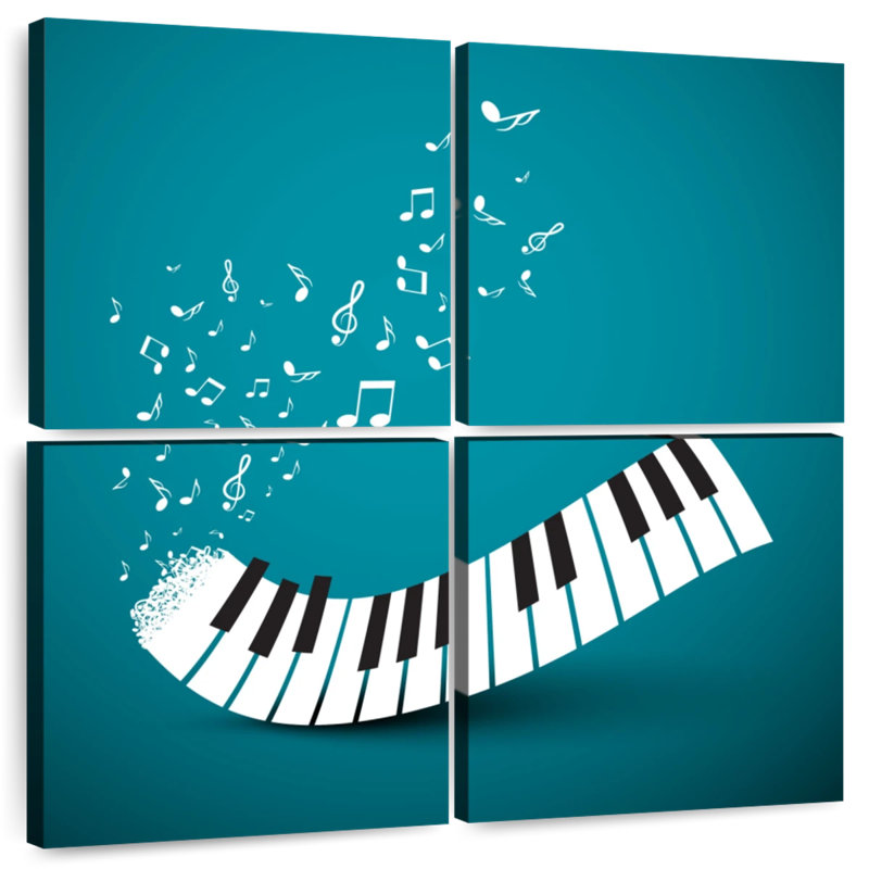 Piano Keyboard Notes, 26" H x 26" W