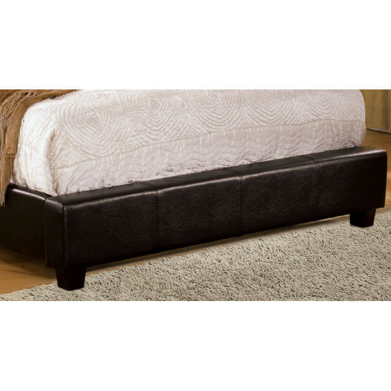 Lit plateforme tapissier Aniylah, Double