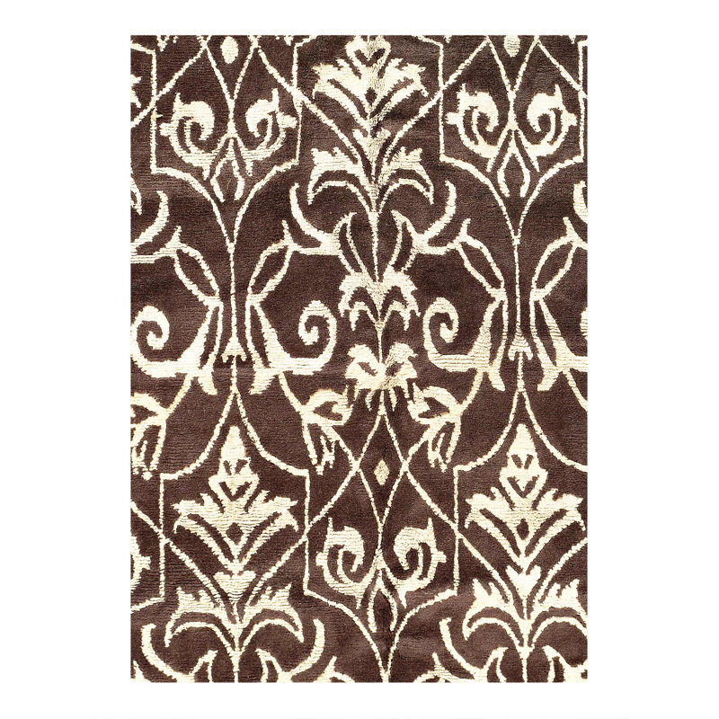 Tapis beige moderne 9 pi x 12 pi