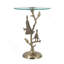 Table de bout ronde en verre