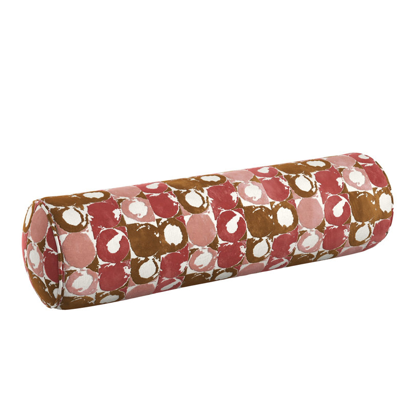 Coussin Birstall, H 9 po x l 48 po, Rose géométrique