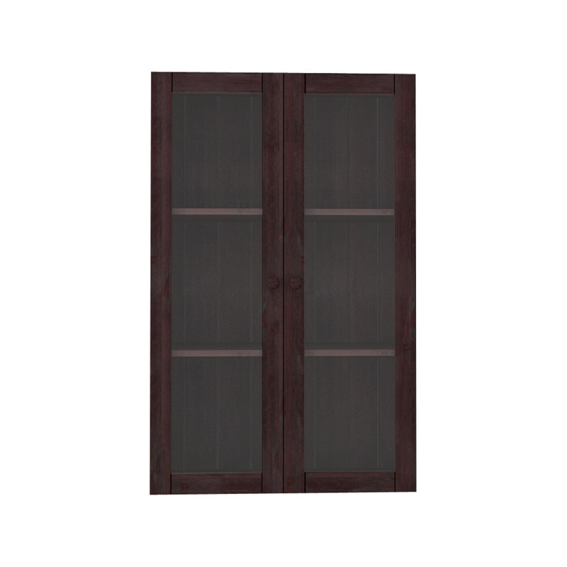 Anita Glass doors 2 pcs. White Lacquer, Havana Lacquer