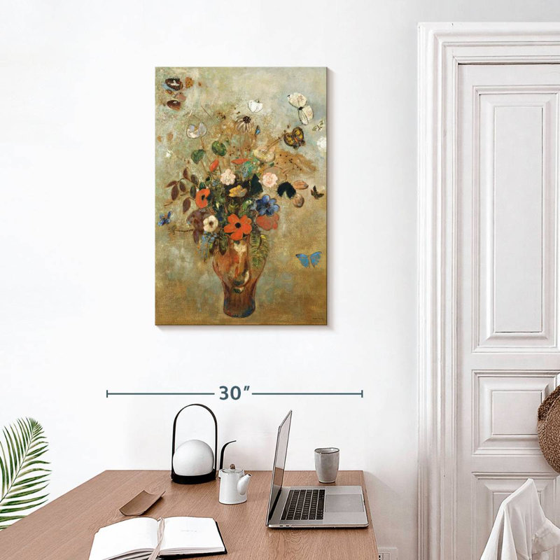 Harnek Nature morte aux fleurs 1905, H 30 po x l 20 po