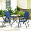 Steel Patio Dining Set Table,