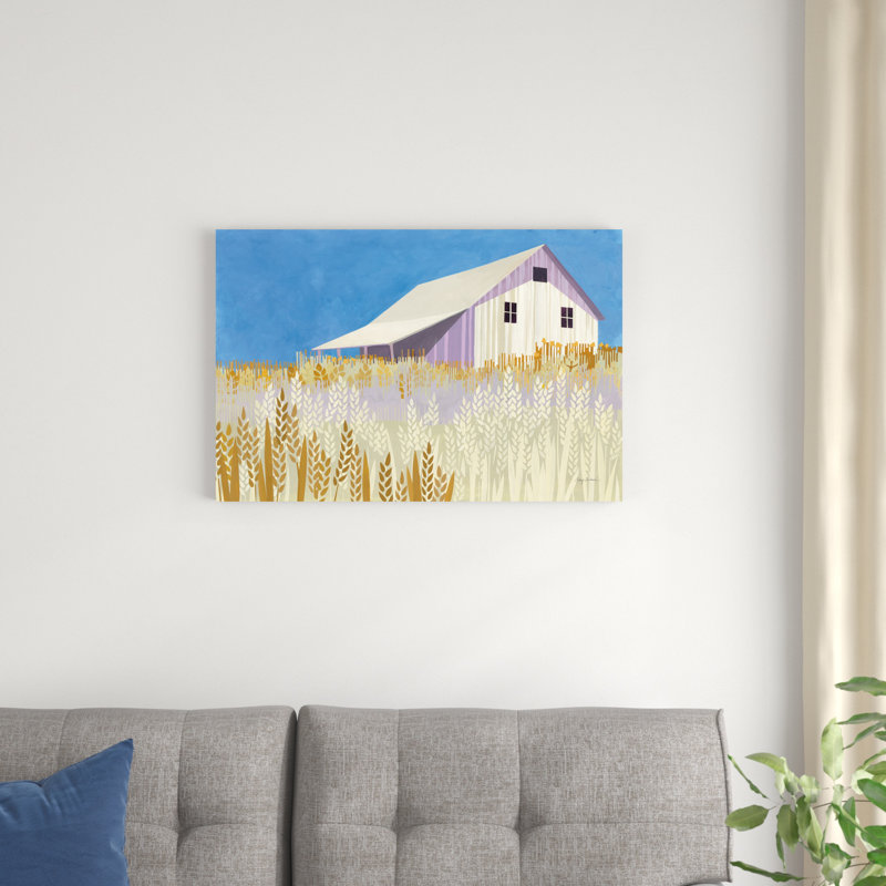 " Wheat Fields Crop " Painting Print, 20" H x 30" W