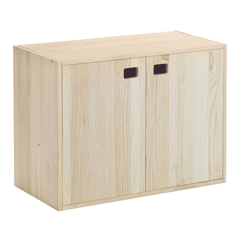 Aylsham 53.5 cm H x 70.8 cm W Solid Wood Cube Bookcase