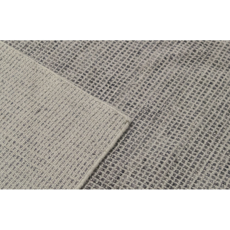 Tapis gris et gris clair de haute qualité noué à la main