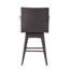 Tabouret pivotant de jardin moderne avec pieds fuselés et siège beige