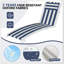 Coussin de chaise longue d'extérieur L 80 po x l 26 po x T 1,18 po (ensemble de 2)-1357652024