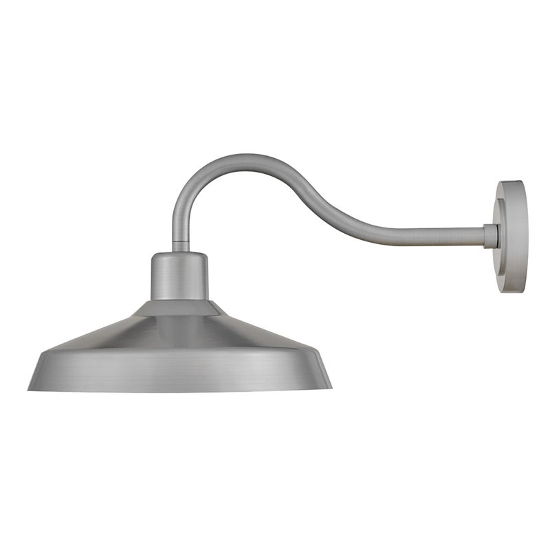 Hinkley Forge Medium Wall Mount Lantern, Silver