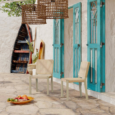 Ensemble de 2 chaises de salle à manger Farmhouse Modern