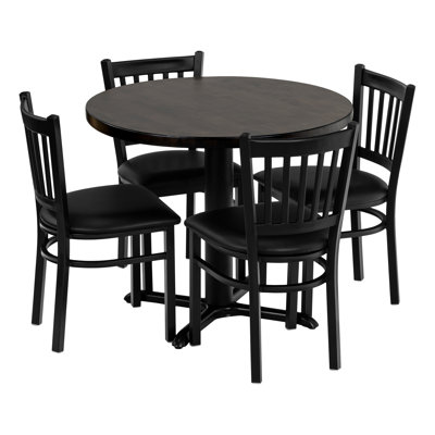 Ensemble de table ronde 36 "avec chaises Rosy