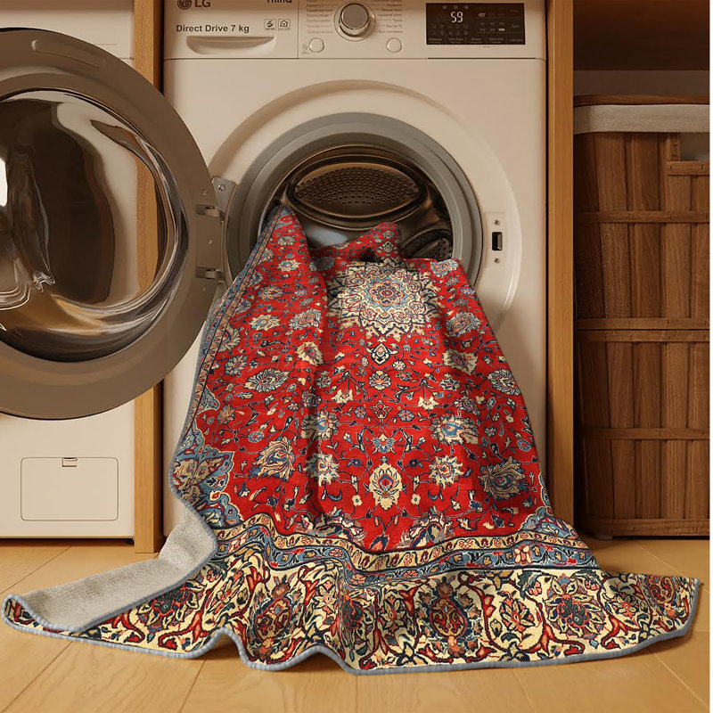 Tapis oriental tissé à la machine Cassee, Rectangle 8 pi x 12 pi