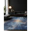 Tapis bleu soyeux et moelleux-19543310